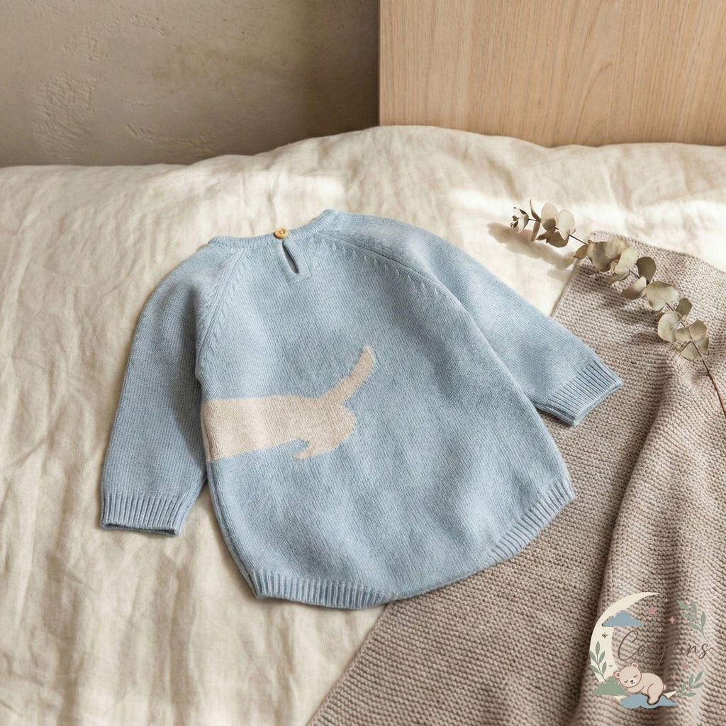 Bambini Craft™ Accademia Preppy Luxury Infant Bodysuit - Premium Long Sleeve Heritage Baby Romper