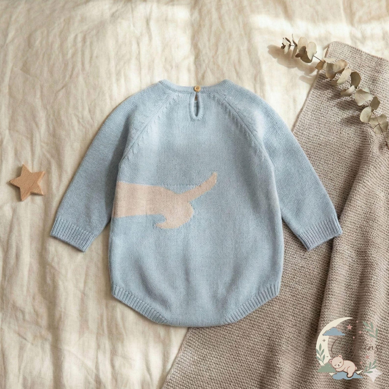 Bambini Craft™ Accademia Preppy Luxury Infant Bodysuit - Premium Long Sleeve Heritage Baby Romper
