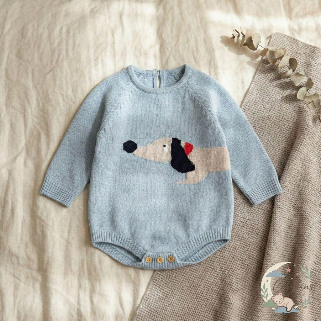 Bambini Craft™ Accademia Preppy Luxury Infant Bodysuit - Premium Long Sleeve Heritage Baby Romper